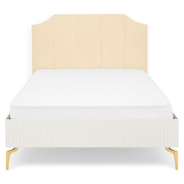 WAVE NOCE Pat copii, tapițat, 120x200cm, somieră inclusă