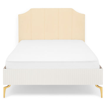 WAVE NOCE Pat copii, tapițat, 120x200cm, somieră inclusă de la Mobexpert