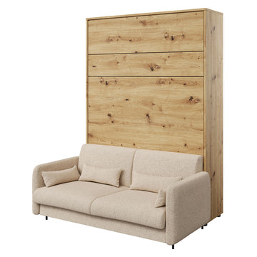 SMART Ansamblu pat cu mecanism vertical, 140x200cm, canapea, panou tapițat de la Mobexpert