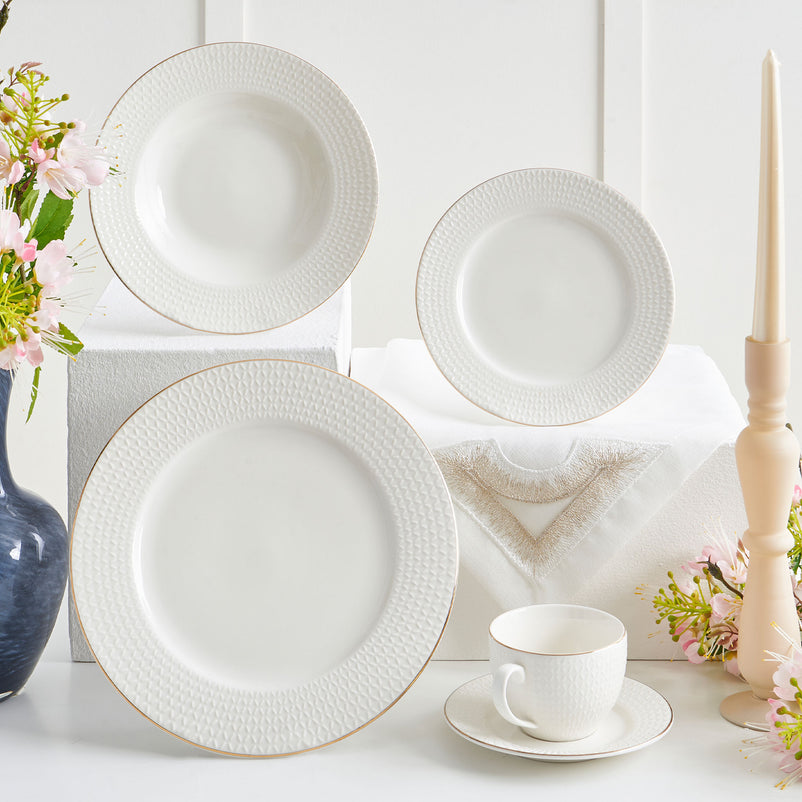 NADINE Set veselă, porțelan, 20 piese