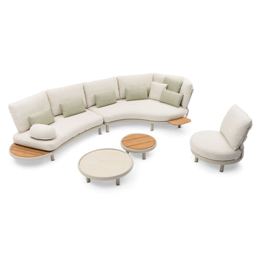 CLOUD Set mobilier terasă/grăină, 2 canapele, măsuță laterală, fotoliu, măsuță mică, măsuță mare