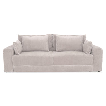 MELUN Canapea extensibilă, 3 locuri, ladă depozitare, stofă