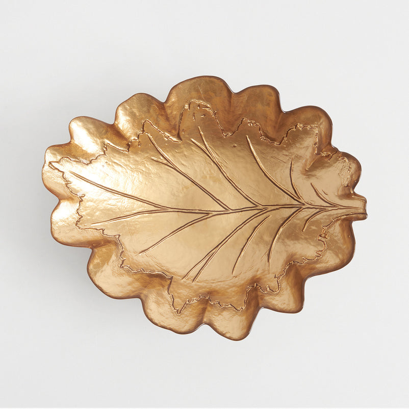 LEAF Platou, sticlă, L.31cm