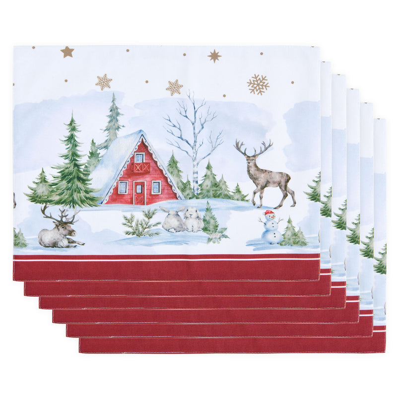 SNOWY Set 6 suporturi farfurie