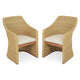 SONORA Set mobilier terasă/grădină, 2 scaune