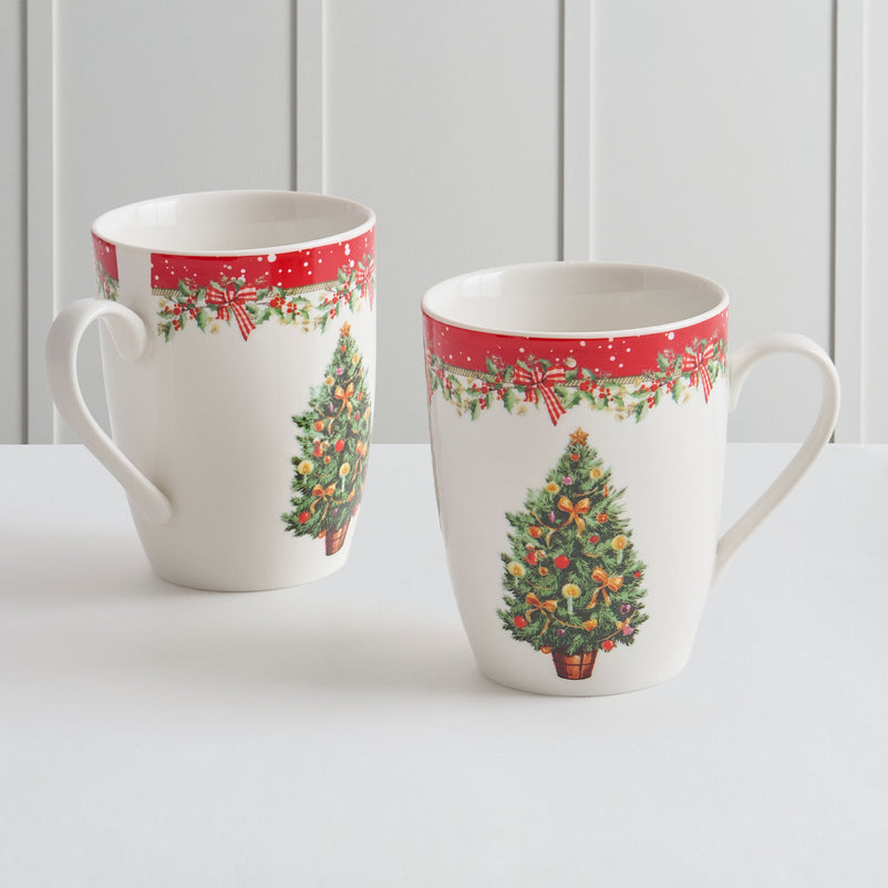 MAGIC CHRISTMAS Set 2 căni, porțelan, 360ml
