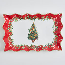MAGIC CHRISTMAS Platou servire, porțelan, L.35cm