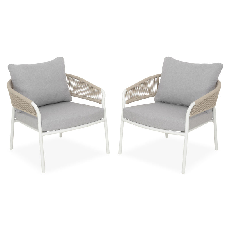 MATA Set mobilier terasă/grădină, 2 fotolii