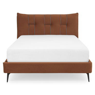 LARWIN Pat tapițat, 140x200cm, somieră inclusă