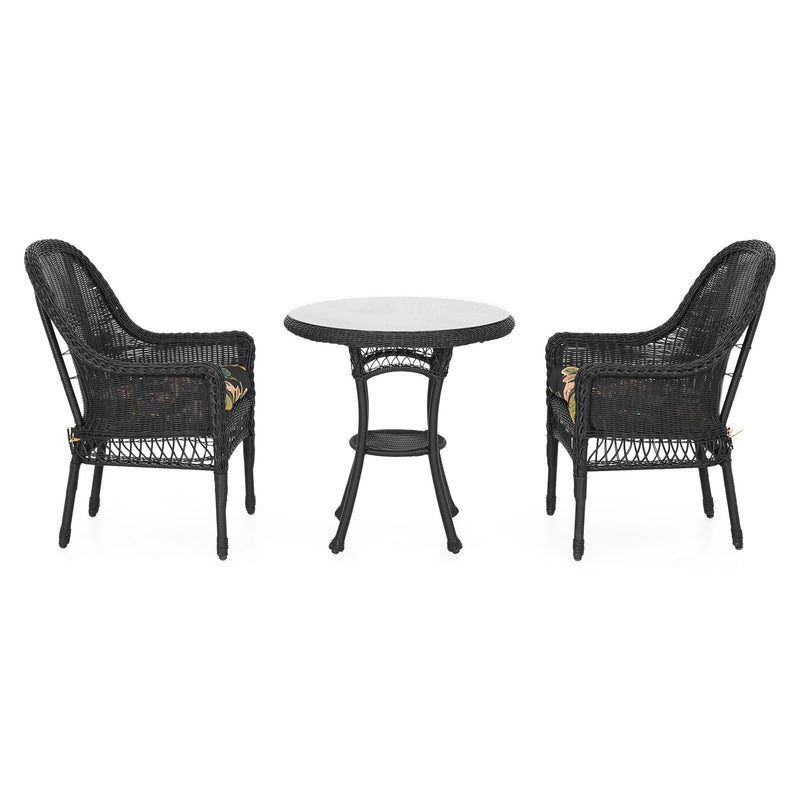 SUSAN Set mobilier grădină/terasă, 2 scaune și masă rotundă cafea