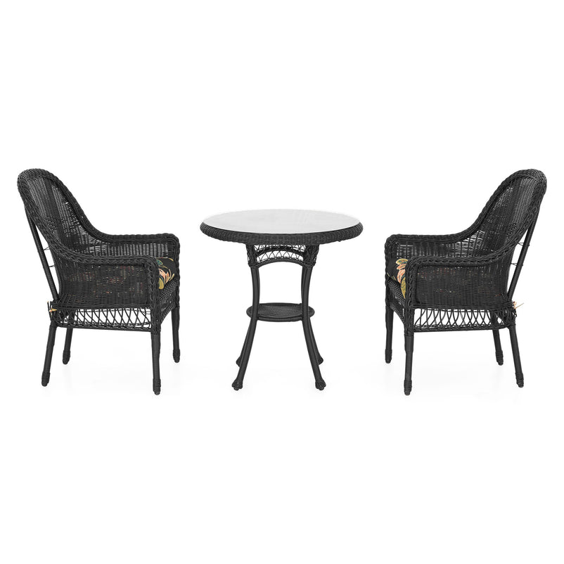 SUSAN Set mobilier grădină/terasă, 2 scaune și masă rotundă cafea