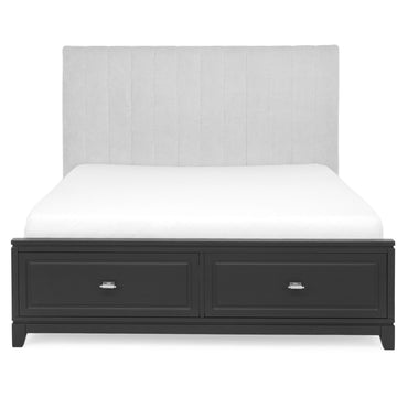 JACKSON Pat tapițat, 160x200cm, somieră și 2 sertare incluse