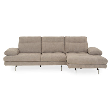 MISTERY Colțar șezlong stânga/dreapta cu mecanism manual spătar și brațe, stofă