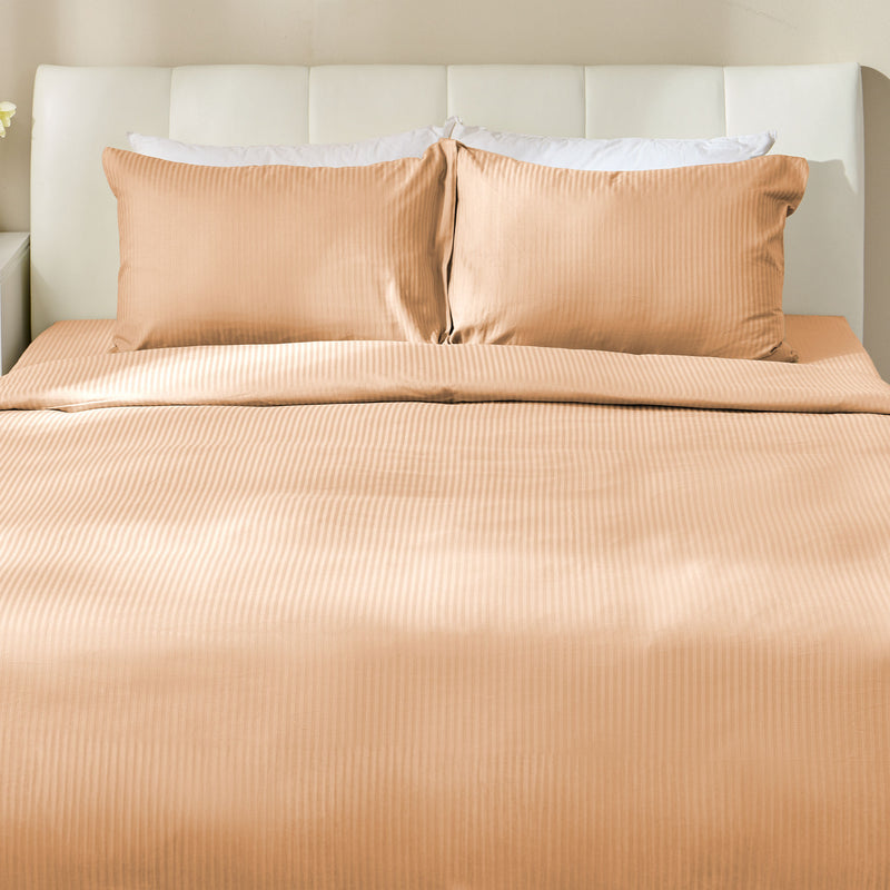 SATIN STRIPE Set așternut 4 piese, 200x220cm