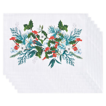 WINTER FLOWERS Set 6 suporturi farfurie de la Mobexpert