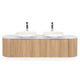 REA Set mobilier baie, mască lavoar, top, 2 lavoare