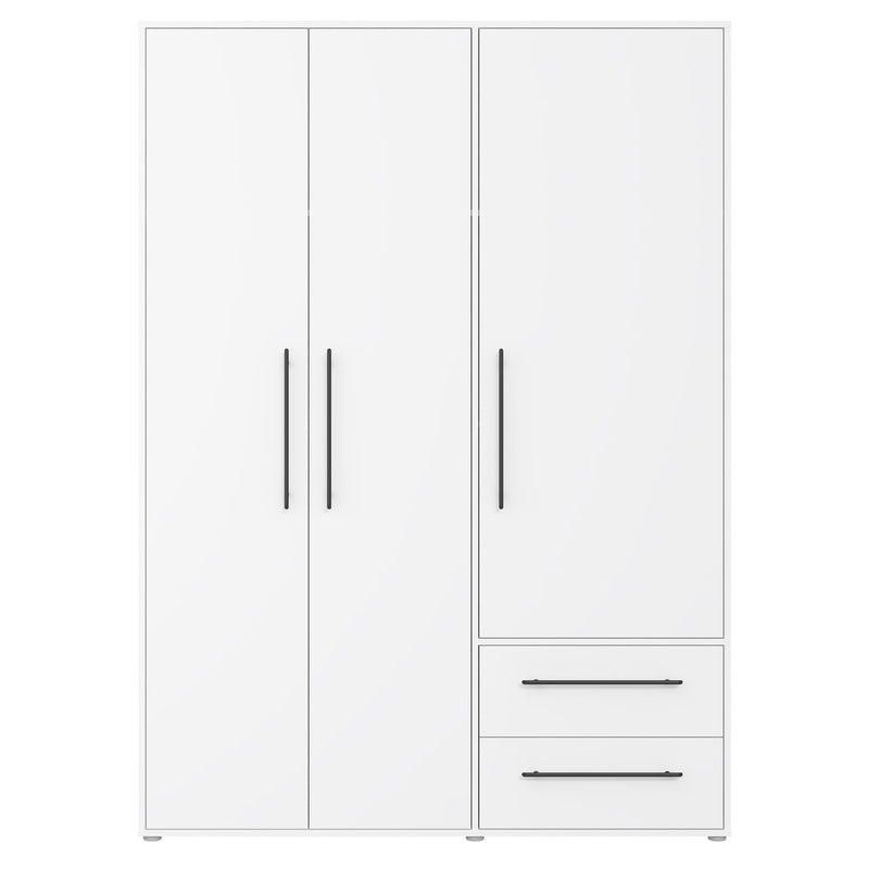 NATE Dulap 3 uși, 2 sertare