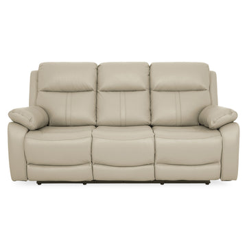 HUDSON Canapea 3 locuri, 2 reclinere manuale, piele naturală de la Mobexpert