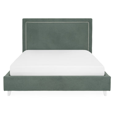 KOLLE Pat tapițat, 160x200cm, somieră și ladă depozitare incluse