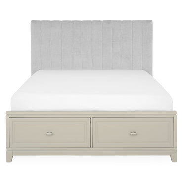 NORMAN Pat tapițat, 180x200cm, somieră și 2 sertare incluse