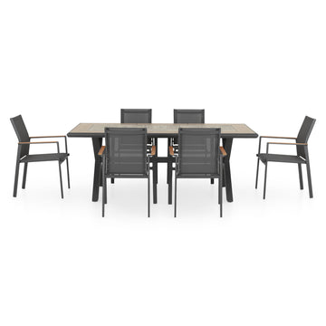 PAFOS Set mobilier terasă/grădină, masă și 6 scaune de la Mobexpert