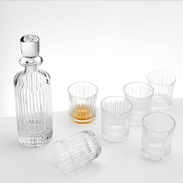 SKYLINE Set decantor și 6 pahare whisky