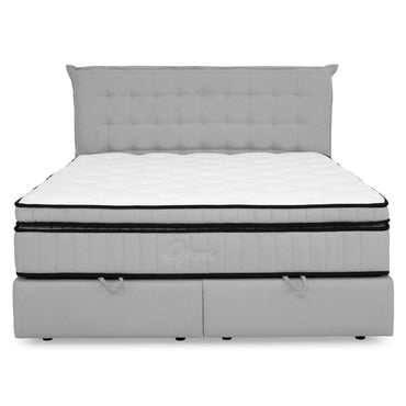 OPERA Pat tapițat, 160x200cm, somieră rabatabilă, ladă și saltea incluse
