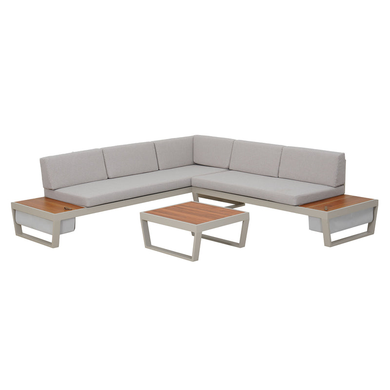 BARBICAN Set mobilier terasă/grădină, 2 canapele și măsuță