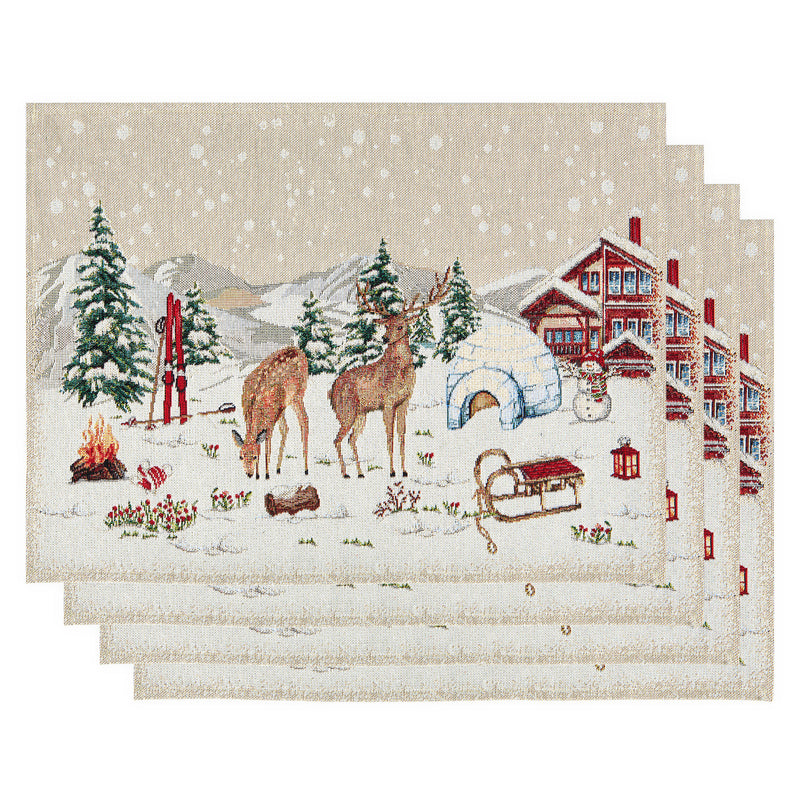 GLORIA Set 4 suporturi farfurie