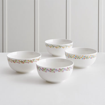 SPRING BUNNY Set 4 boluri, porțelan