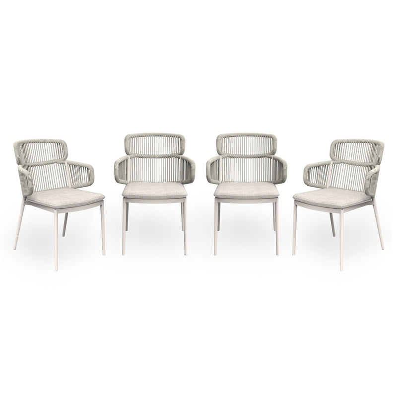 BILBAO Set 4 scaune exterior