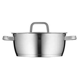 ICONIC Cratiță cu capac, cromargan, D.18cm