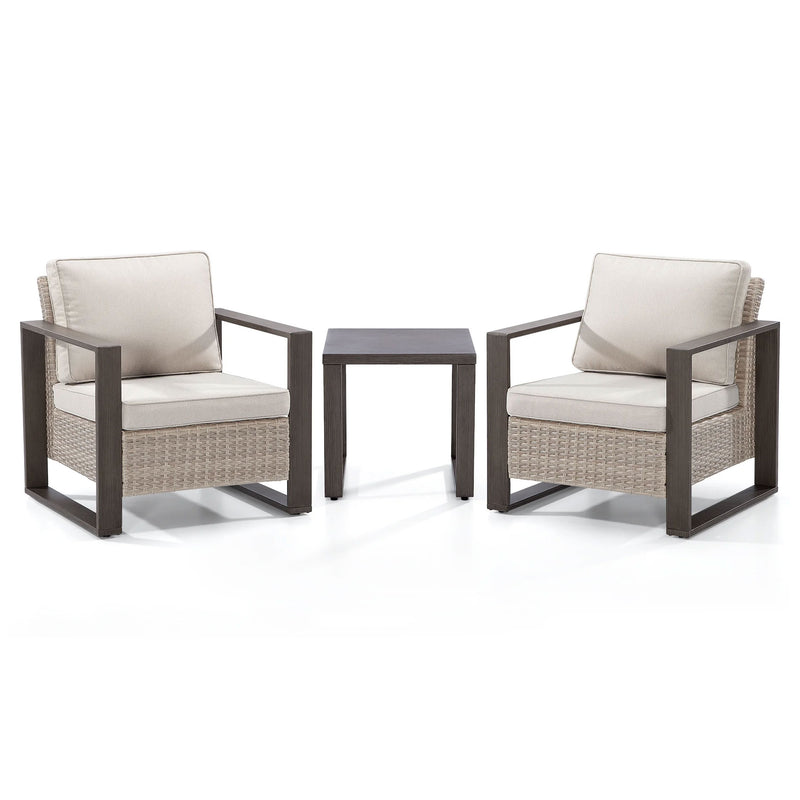 LONDON Set mobilier terasă/grădină, 2 fotolii și măsuță