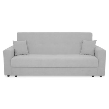 HOBBS Canapea extensibilă, 3 locuri, ladă depozitare, stofă