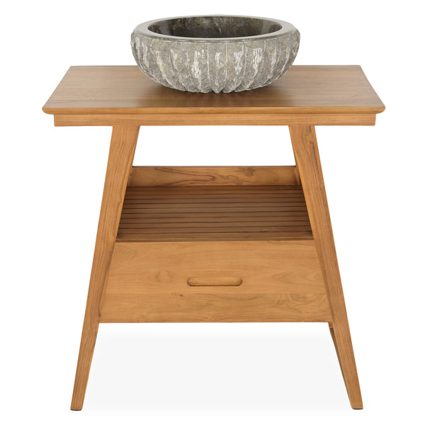MIZU Set mobilier baie, mască lavoar și lavoar marmură de la Mobexpert