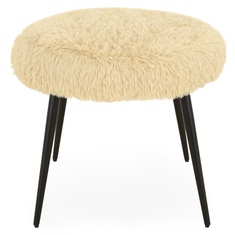 MERIBEL Taburet, imitație blană