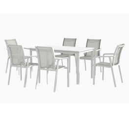 MARTA Set mobilier terasă/grădină, 6 scaune și masă