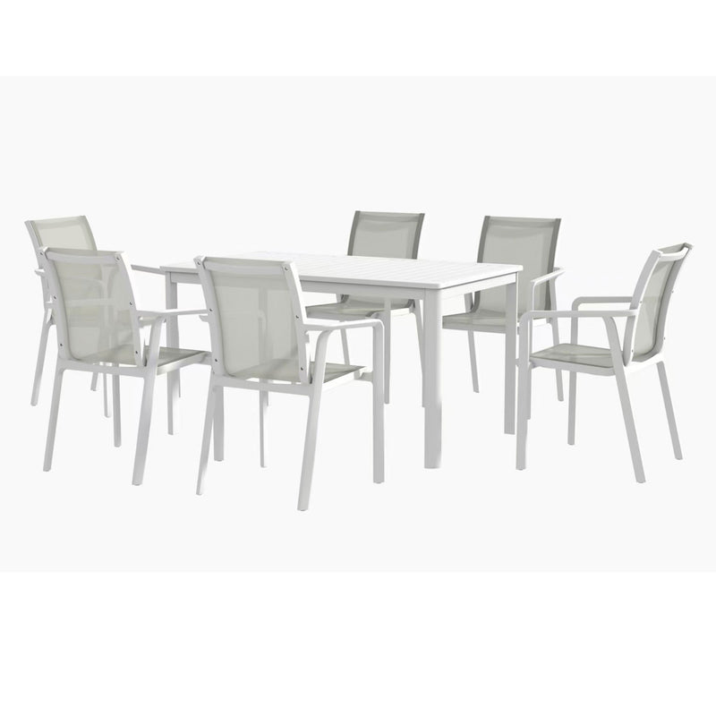 MARTA Set mobilier terasă/grădină, 6 scaune și masă