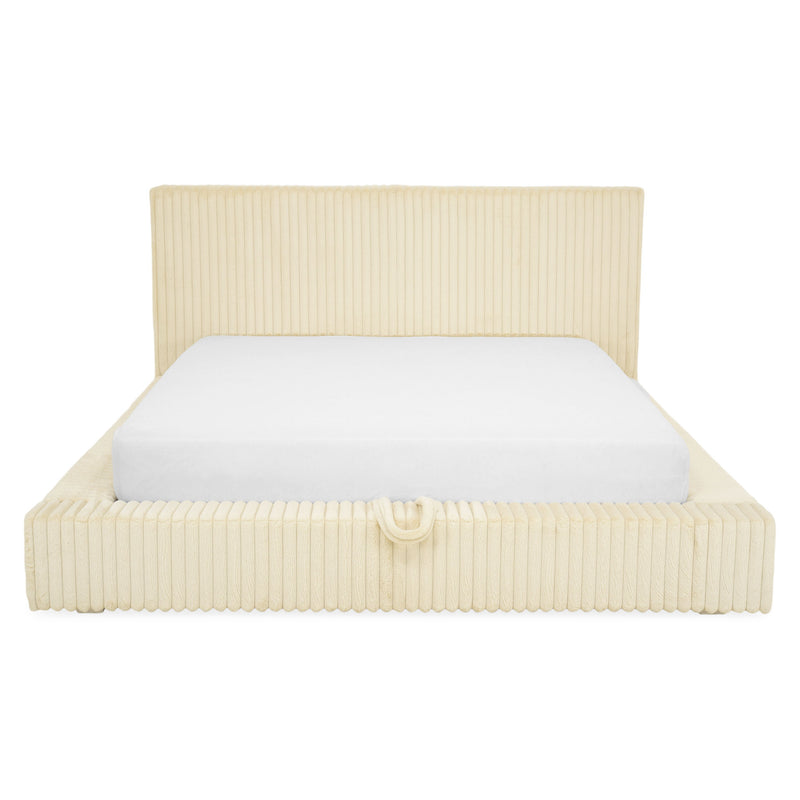 NORDEND Pat tapițat, 160x200cm, somieră rabatabilă și ladă incluse