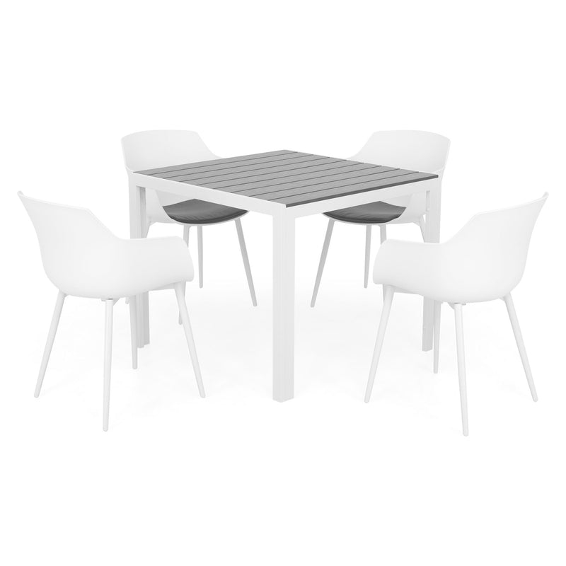 ENCORE/PACO Set mobilier terasă/grădină, 4 scaune și masă