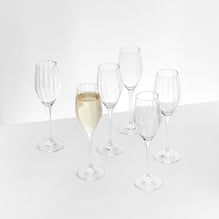 OPTICAL Set 6 pahare șampanie, 170ml