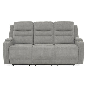 PARKER Canapea 3 locuri cu 2 reclinere electrice, stofă