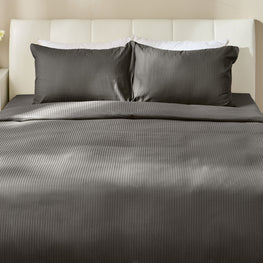 SATIN STRIPE Set așternut 4 piese, 200x220cm