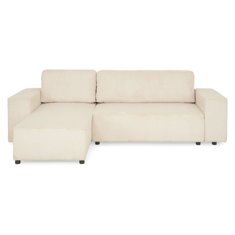 AINE Colțar extensibil, șezlong interschimbabil cu ladă depozitare, stofă