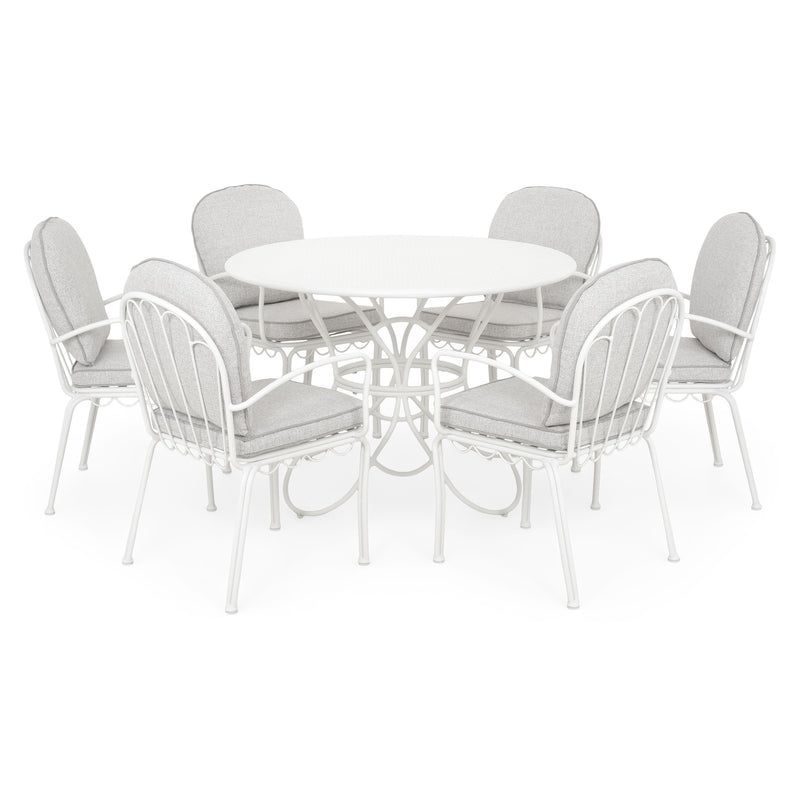 BOTANIC Set mobilier terasă/grădină, 6 scaune și masă