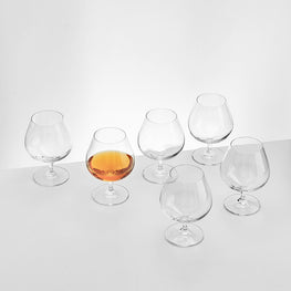 HARMONY Set 6 pahare cognac 550ml