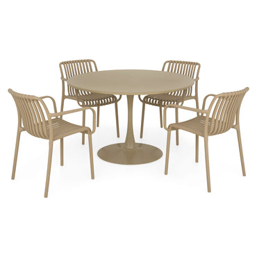 PLEZURO/ALPINE Set mobilier terasă/grădină, 4 scaune și masă