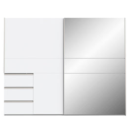 EWAN Dulap 2 uși glisante, 3 sertare