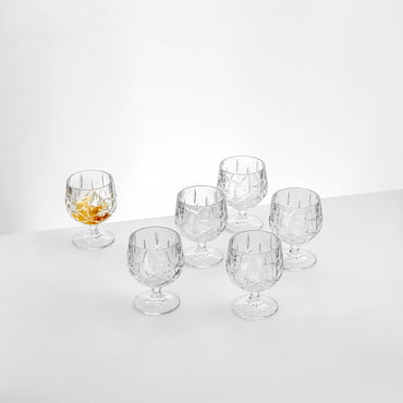 SHEFFIELD Set 6 pahare cognac, 250ml