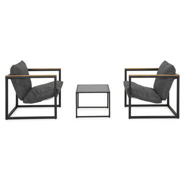 ALTHEA Set mobilier terasă/grădină, 2 fotolii și măsuță